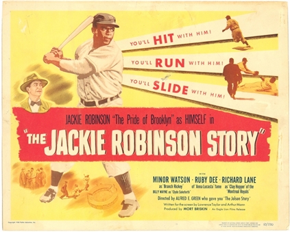 1950 "The Jackie Robinson Story" Original Movie Poster 